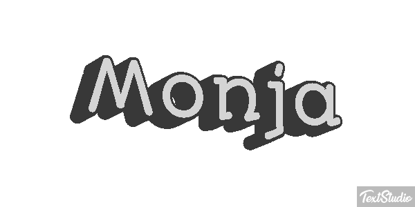 Monja Efecto de texto