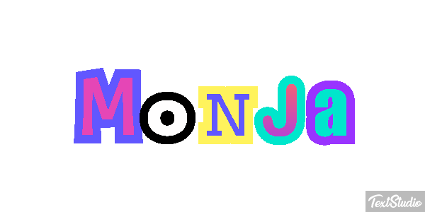 Monja Efecto de texto