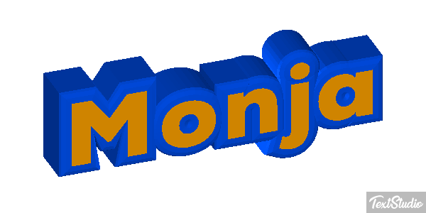 Monja Efecto de texto