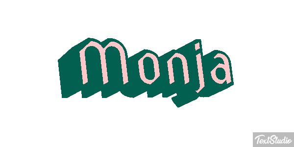 Monja Efecto de texto