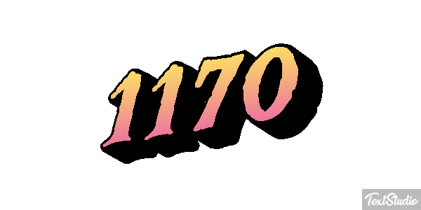 1170 Text effect