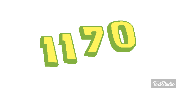 1170 Text effect