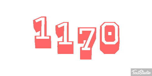 1170 Text effect