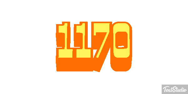 1170 Text effect