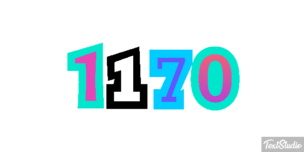 1170 Text effect
