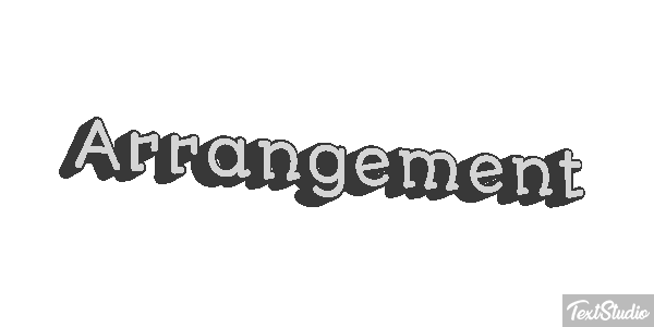 Arrangement Efecto de texto