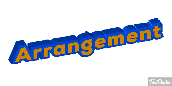 Arrangement Efecto de texto