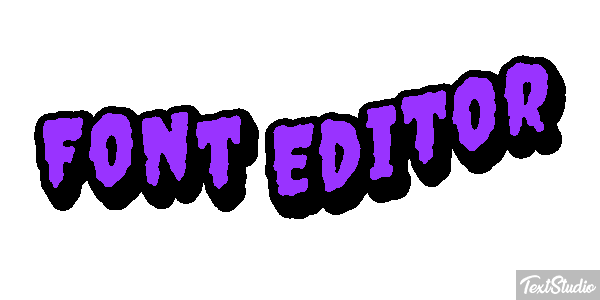 Font Editor Efekt tekstowy