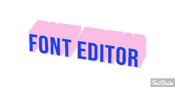 Font Editor Efekt tekstowy