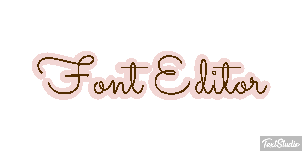 Font Editor Efekt tekstowy