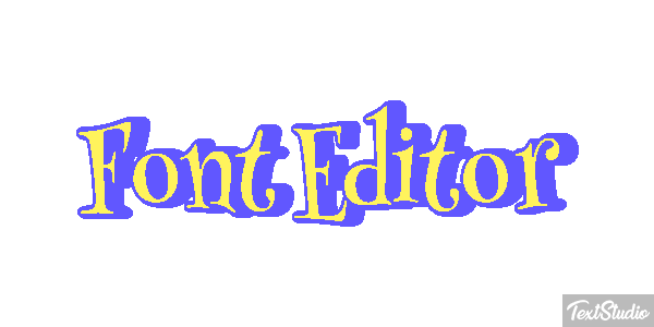 Font Editor Efekt tekstowy