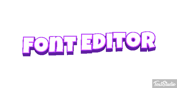 Font Editor Efekt tekstowy
