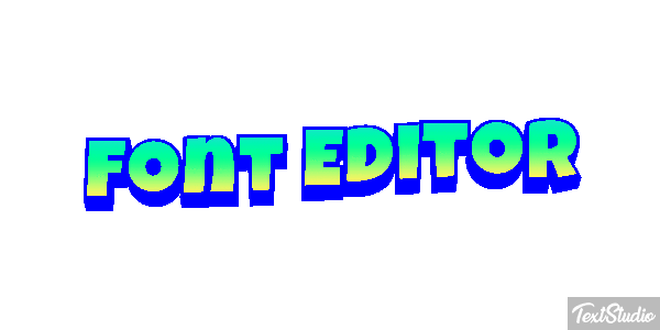 Font Editor Efekt tekstowy