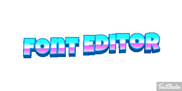 Font Editor Efekt tekstowy