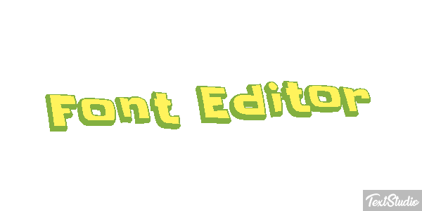 Font Editor Efekt tekstowy