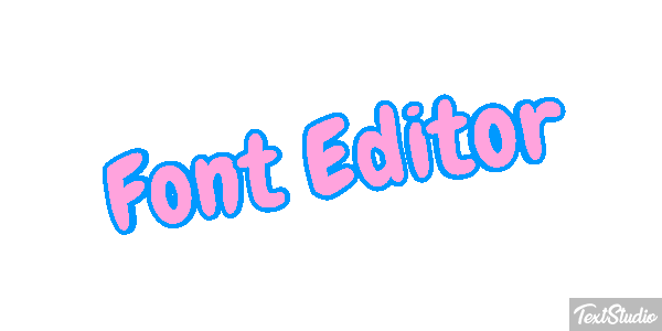 Font Editor Efekt tekstowy