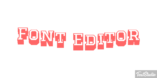 Font Editor Efekt tekstowy
