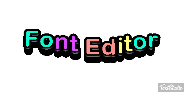 Font Editor Efekt tekstowy