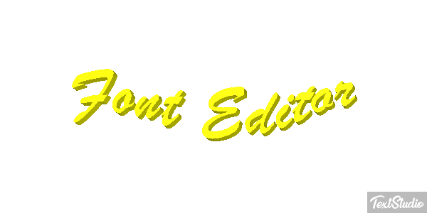 Font Editor Efekt tekstowy