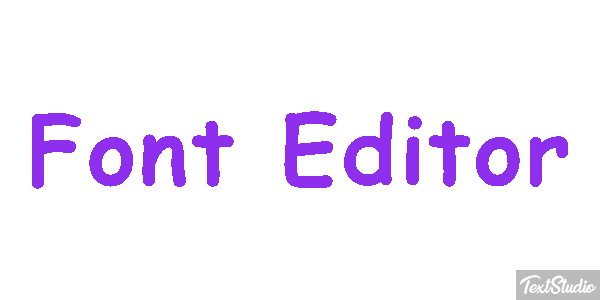 Font Editor Efekt tekstowy