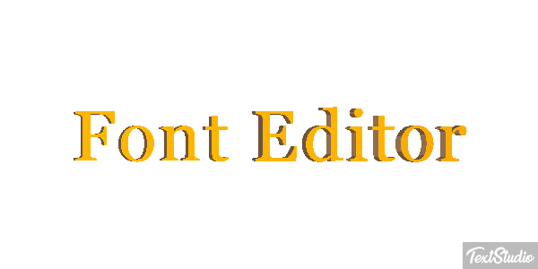 Font Editor Efekt tekstowy