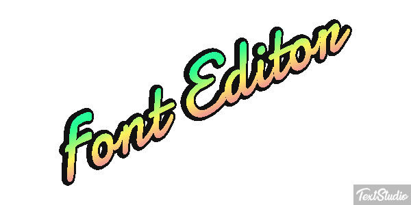 Font Editor Efekt tekstowy