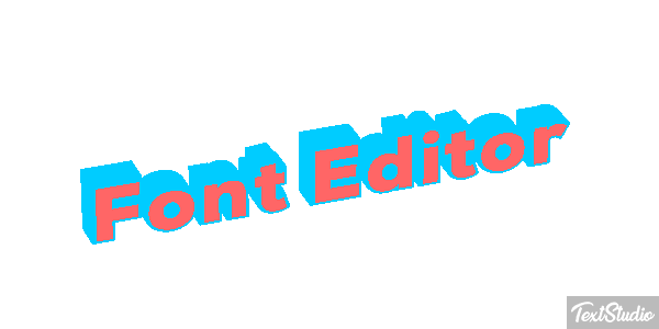 Font Editor Efekt tekstowy