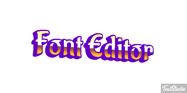 Font Editor Efekt tekstowy