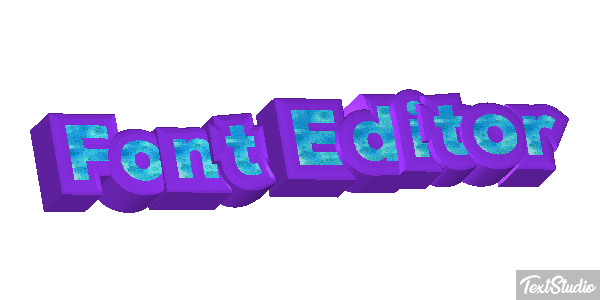 Font Editor Efekt tekstowy