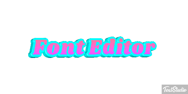Font Editor Efekt tekstowy
