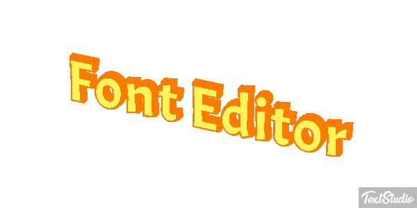 Font Editor Efekt tekstowy
