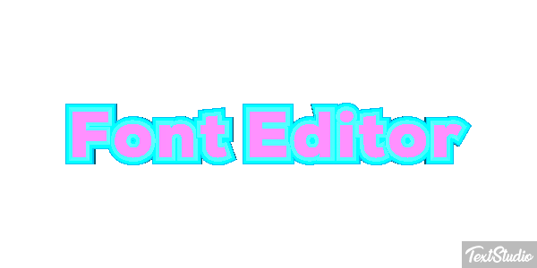 Font Editor Efekt tekstowy