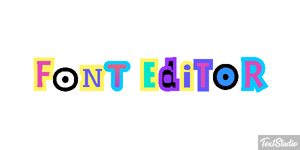 Font Editor Efekt tekstowy