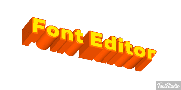 Font Editor Efekt tekstowy