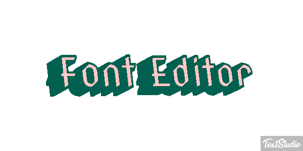Font Editor Efekt tekstowy
