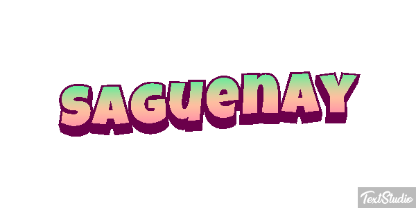 Saguenay Texteffekt