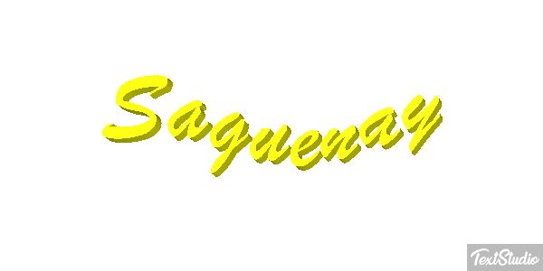 Saguenay Texteffekt