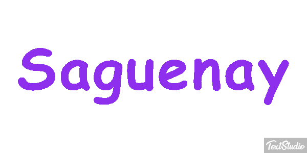 Saguenay Texteffekt