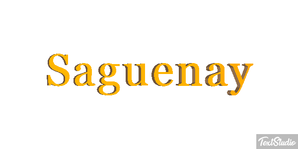 Saguenay Texteffekt