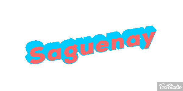 Saguenay Texteffekt