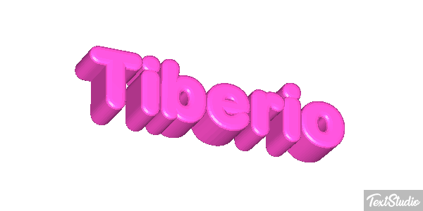 Tiberio Effetto testo