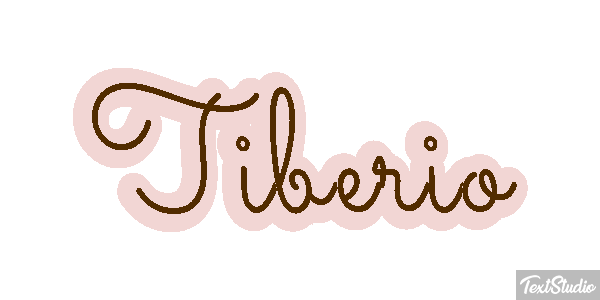 Tiberio Effetto testo
