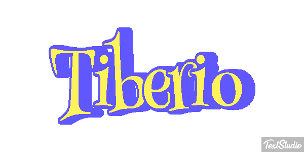 Tiberio Effetto testo