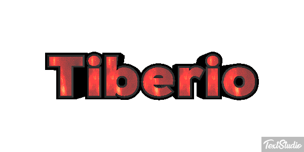 Tiberio Effetto testo