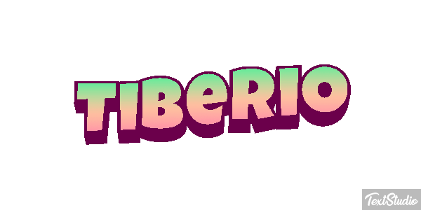 Tiberio Effetto testo