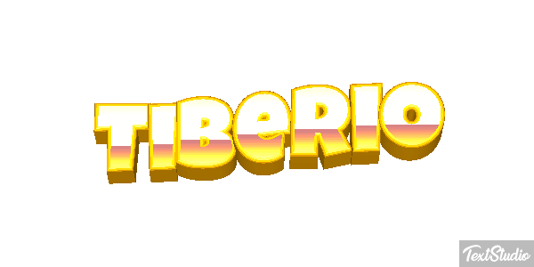 Tiberio Effetto testo