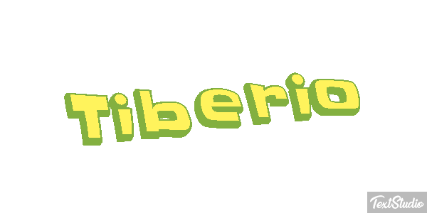 Tiberio Effetto testo
