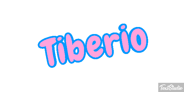 Tiberio Effetto testo