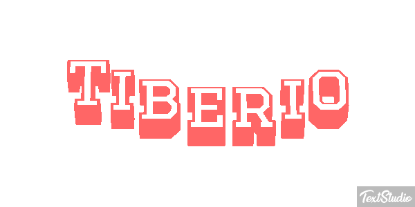 Tiberio Effetto testo