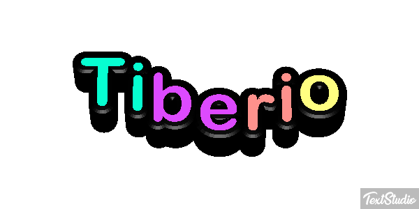 Tiberio Effetto testo